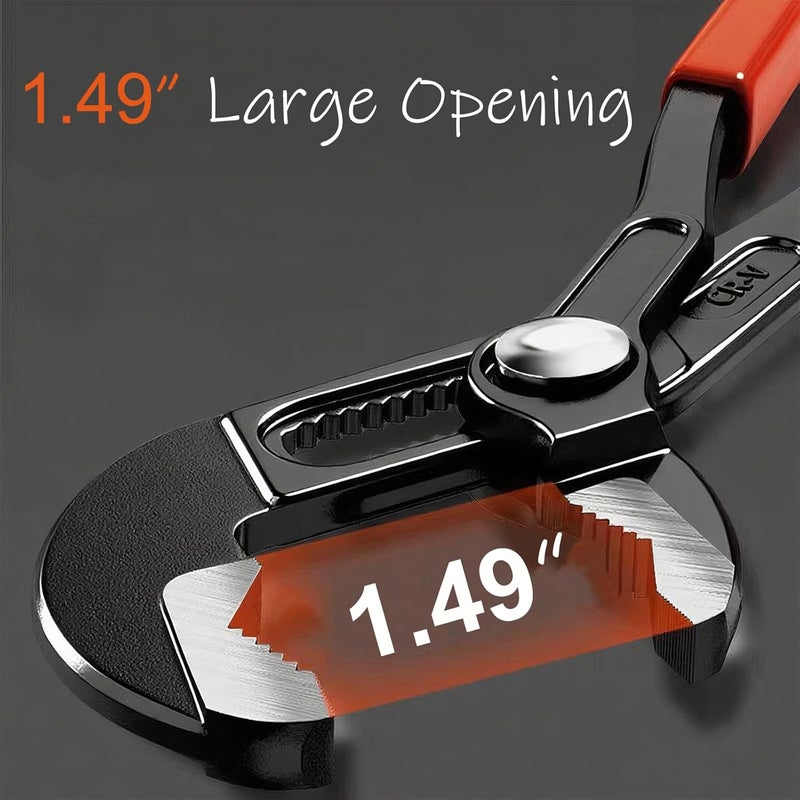 BJDSI Channel Locks Plier 10 inch,Fast Adjustable,Mutil-Position Push-Lock,High Torque,Anti-Rust. - Image 5